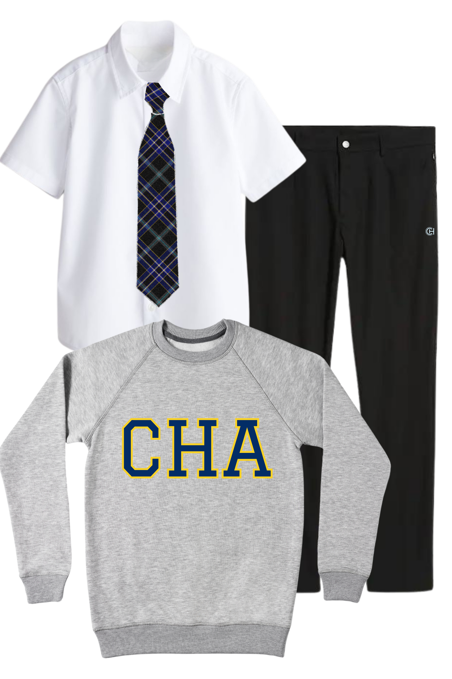 Varsity Pullover in Heather Grey