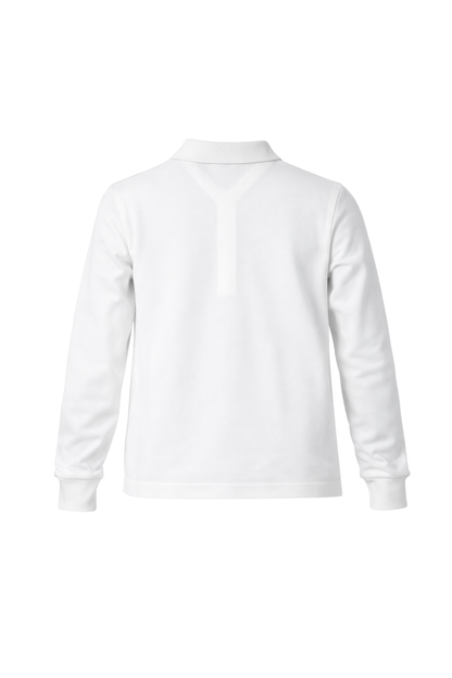 Long Sleeve Polo T with Crest