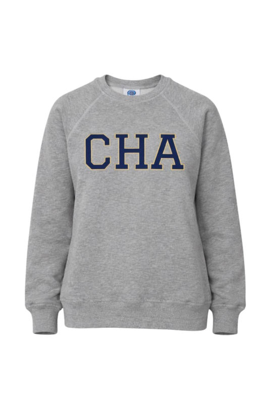 Varsity Pullover in Heather Grey