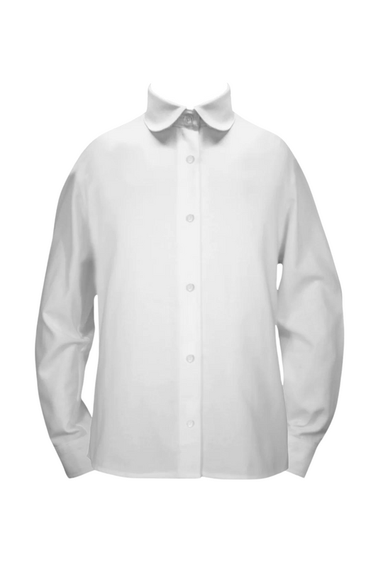 Long Sleeve Blouse - Peter Pan Collar