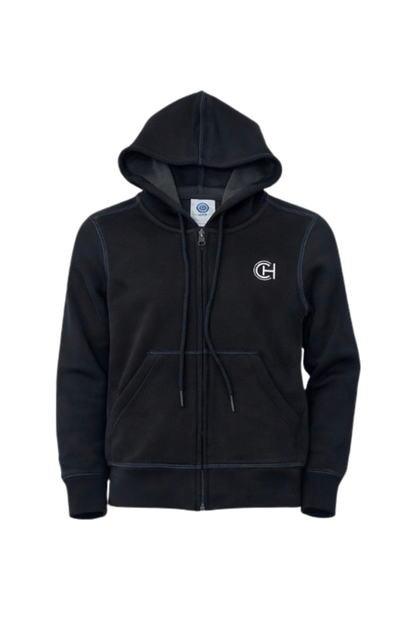 Zip-up Sweater in Black